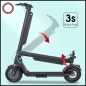 Preview: Mini Elektro Scooter E12 350W leicht handlich faltbar mit Fahrradzulassung