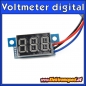 Preview: Digitales Voltmeter für Gleichstrom DC 0-30V oder 0-100V