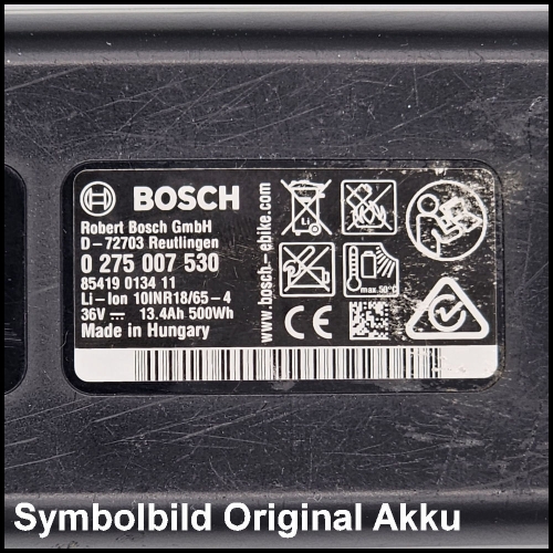 Bosch E-BIKE VISION AKKU 36V 15Ah / 540 Wh