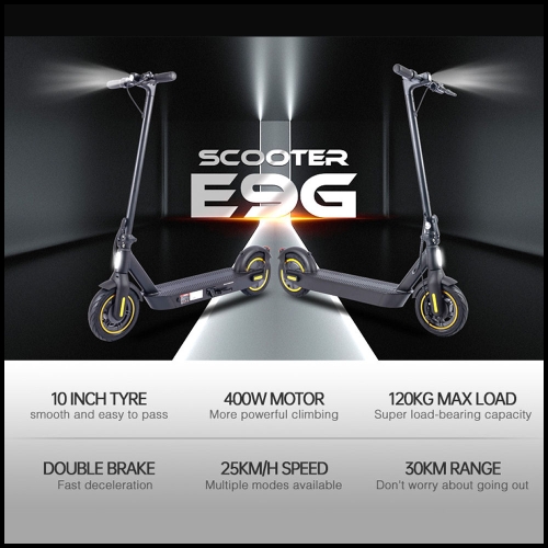Mini Elektro Scooter E9G 400W leicht handlich faltbar mit Fahrradzulassung