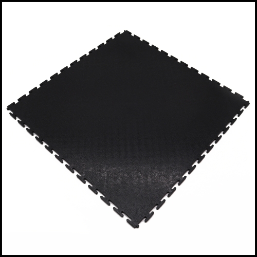 PVC Klickfliese strukturiert schwarz