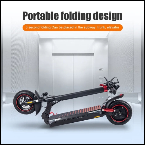Mini Elektro Scooter T4 single 500W leicht handlich faltbar mit Fahrradzulassung