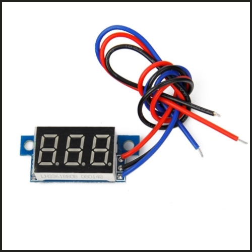 Digitales Voltmeter für Gleichstrom DC 0-30V oder 0-100V