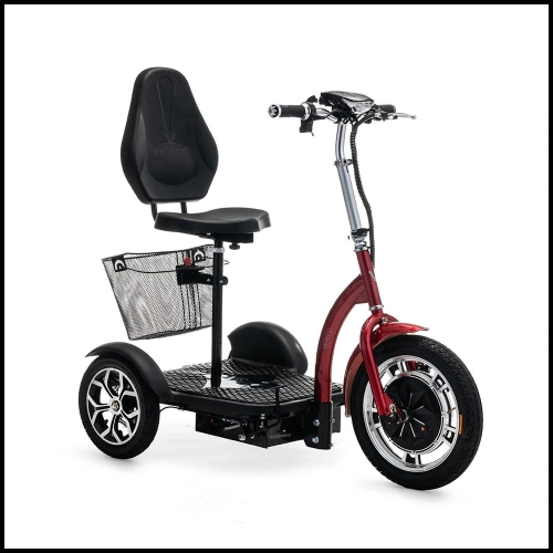 3-wheel e-scooter Zappy special model – bicycle approval, 25-30 km range, 750W motor