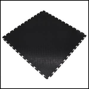 PVC click tiles textured black